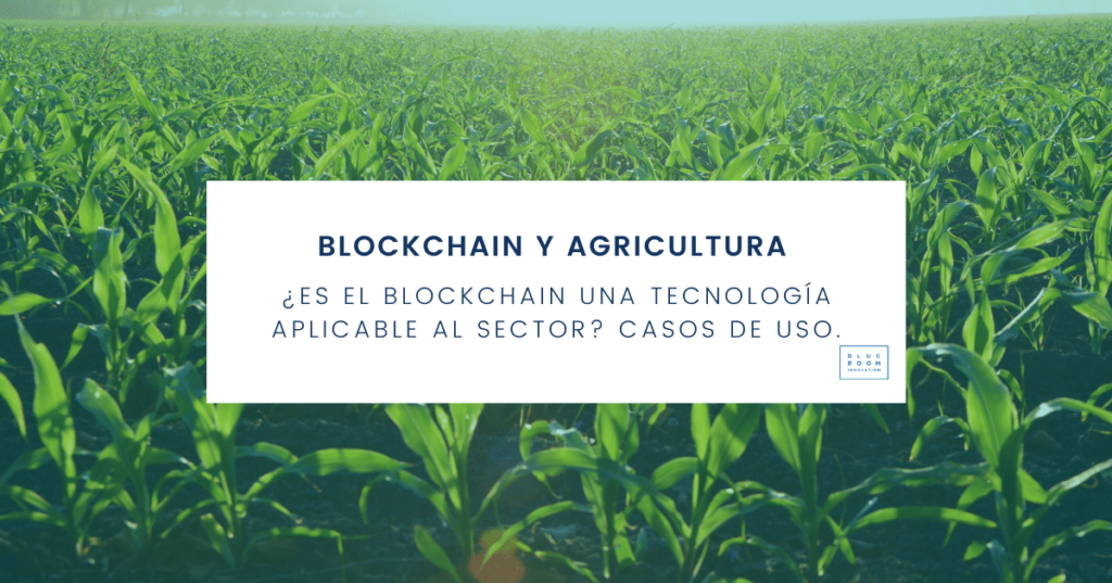 agricultor y campo blockchain agricultura